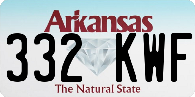 AR license plate 332KWF