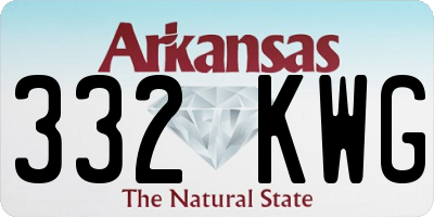 AR license plate 332KWG