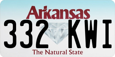 AR license plate 332KWI
