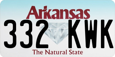 AR license plate 332KWK