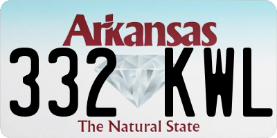 AR license plate 332KWL
