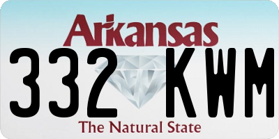 AR license plate 332KWM