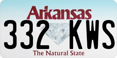 AR license plate 332KWS