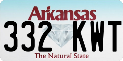 AR license plate 332KWT