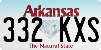AR license plate 332KXS