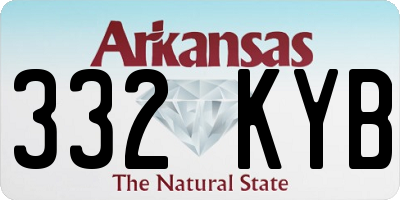 AR license plate 332KYB