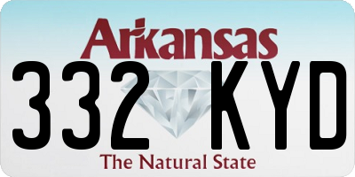 AR license plate 332KYD