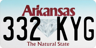 AR license plate 332KYG