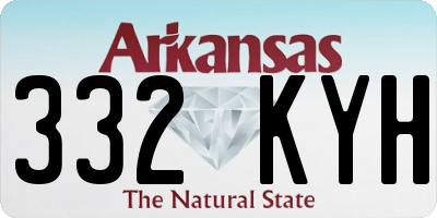 AR license plate 332KYH