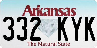 AR license plate 332KYK