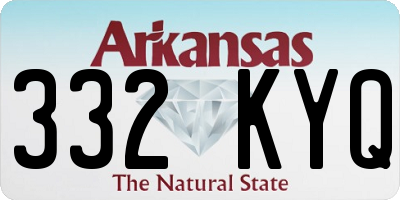 AR license plate 332KYQ