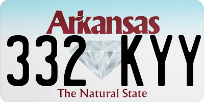 AR license plate 332KYY