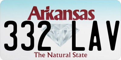 AR license plate 332LAV