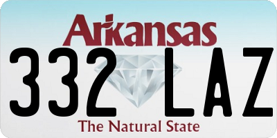 AR license plate 332LAZ