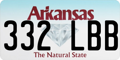 AR license plate 332LBB
