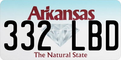 AR license plate 332LBD