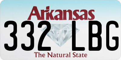 AR license plate 332LBG