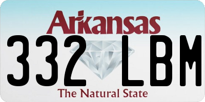 AR license plate 332LBM