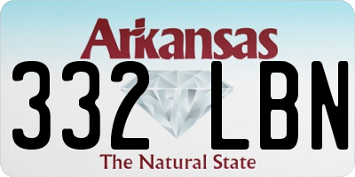 AR license plate 332LBN