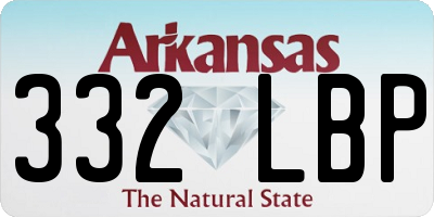 AR license plate 332LBP
