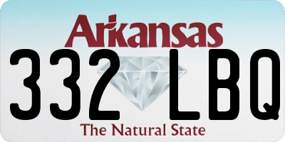 AR license plate 332LBQ