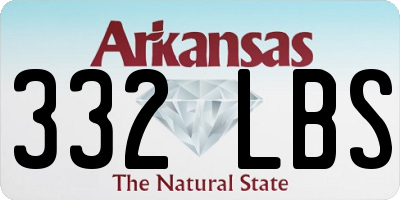 AR license plate 332LBS