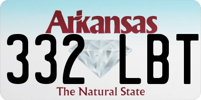 AR license plate 332LBT