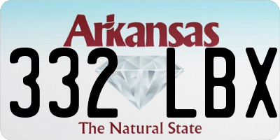 AR license plate 332LBX