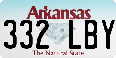 AR license plate 332LBY