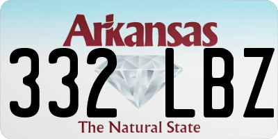 AR license plate 332LBZ