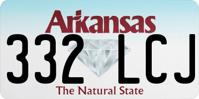 AR license plate 332LCJ
