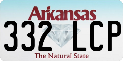 AR license plate 332LCP