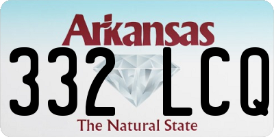 AR license plate 332LCQ