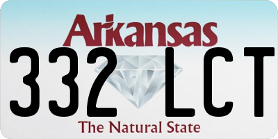 AR license plate 332LCT