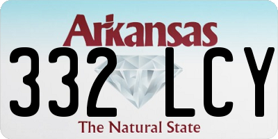 AR license plate 332LCY