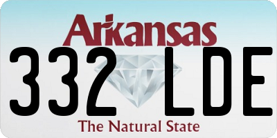 AR license plate 332LDE