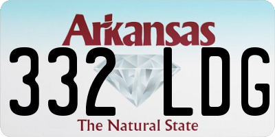 AR license plate 332LDG