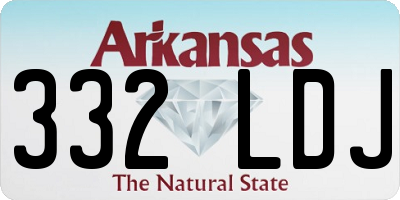 AR license plate 332LDJ