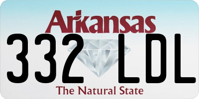 AR license plate 332LDL