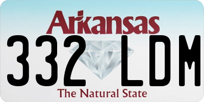 AR license plate 332LDM