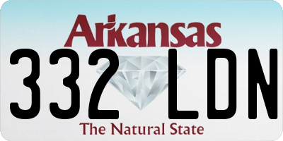 AR license plate 332LDN