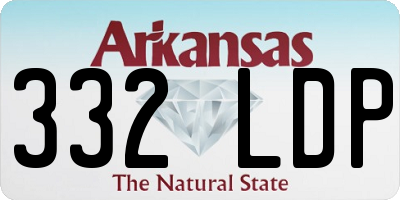 AR license plate 332LDP