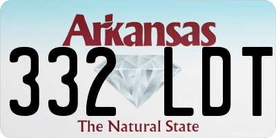 AR license plate 332LDT