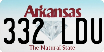 AR license plate 332LDU
