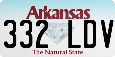 AR license plate 332LDV