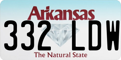 AR license plate 332LDW