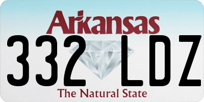 AR license plate 332LDZ