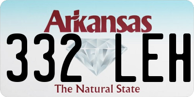 AR license plate 332LEH