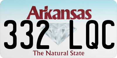 AR license plate 332LQC