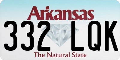 AR license plate 332LQK
